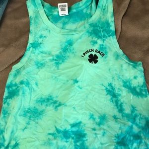 PINK I pinch back tank ☘️